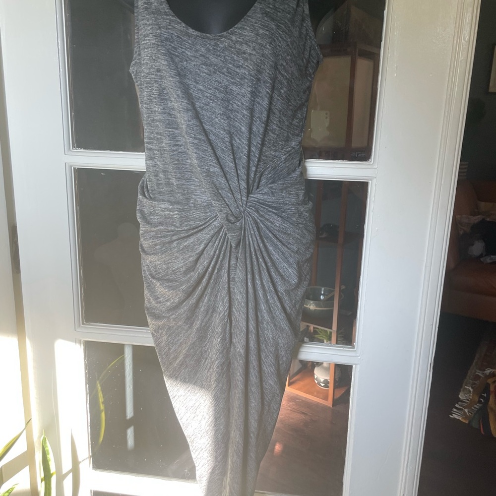 The Vanity Room dress gray/black Sz Small poly/spandex